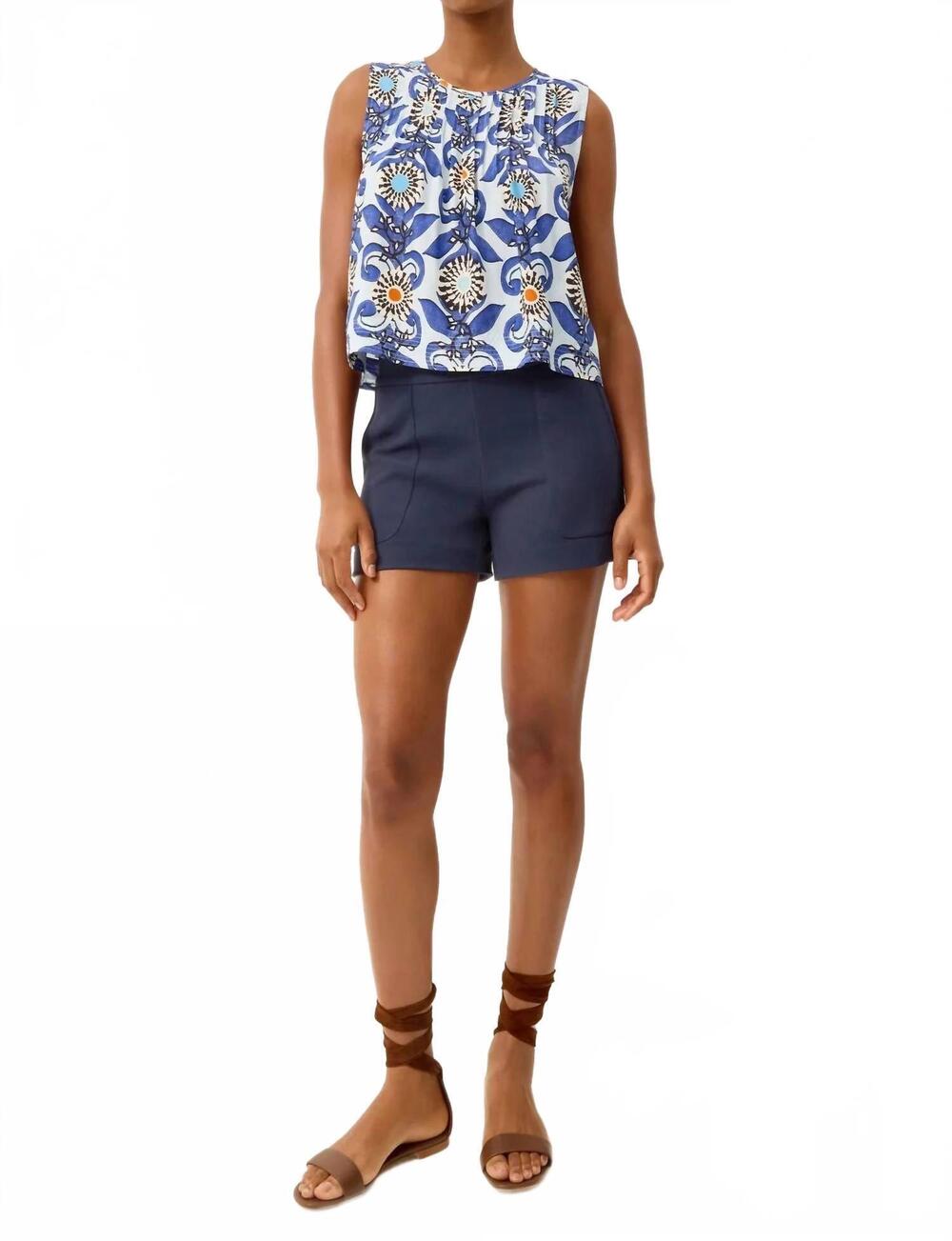 NEW MARIE OLIVER mia waistband short in naval